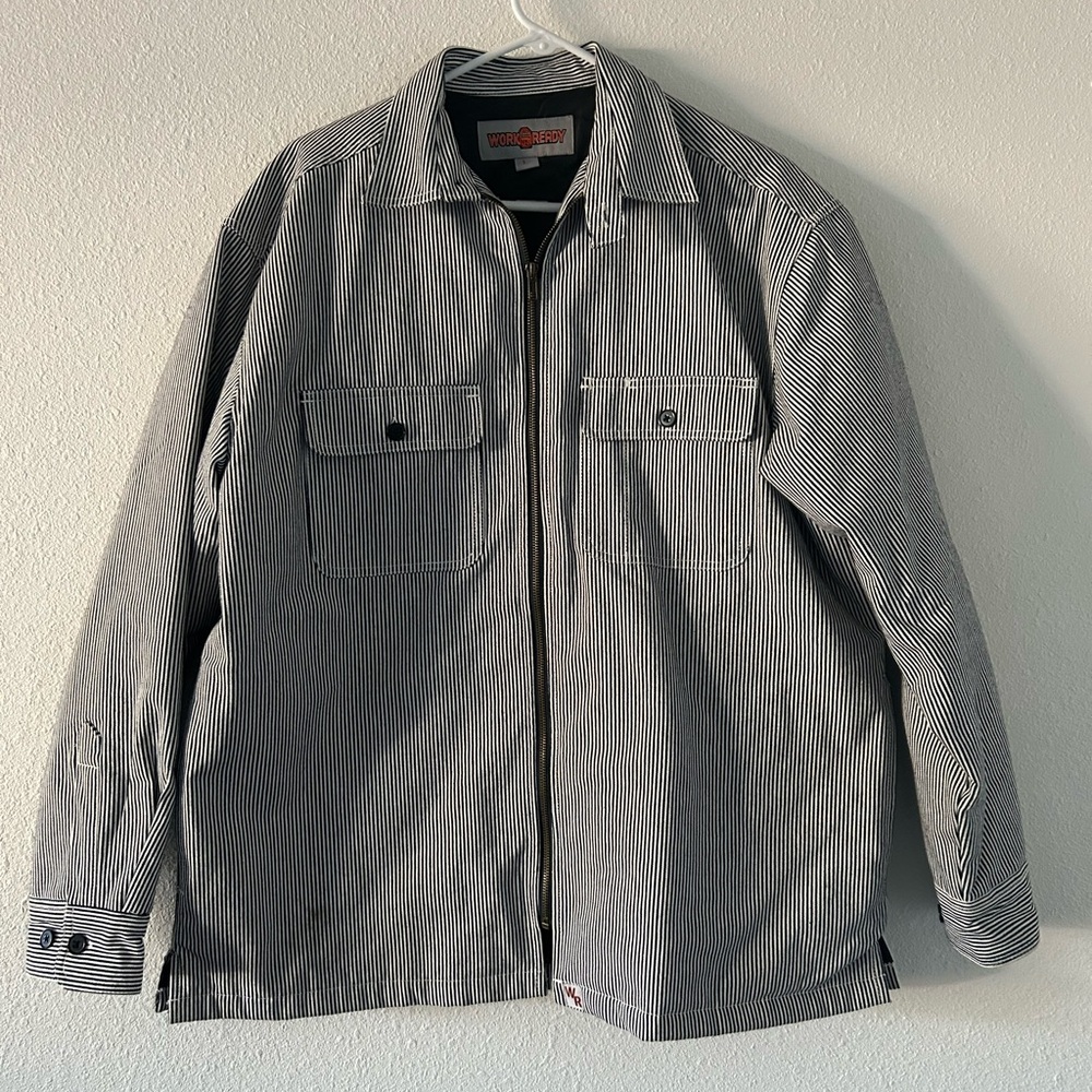 Men's Striped Jacket - Quilted Lining
